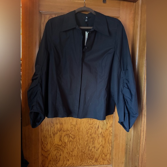 Banana Republic Black Button-Down Shirt - Picture 3 of 5